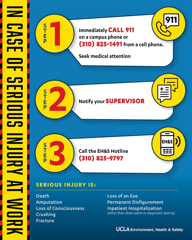 serious injury hotline poster