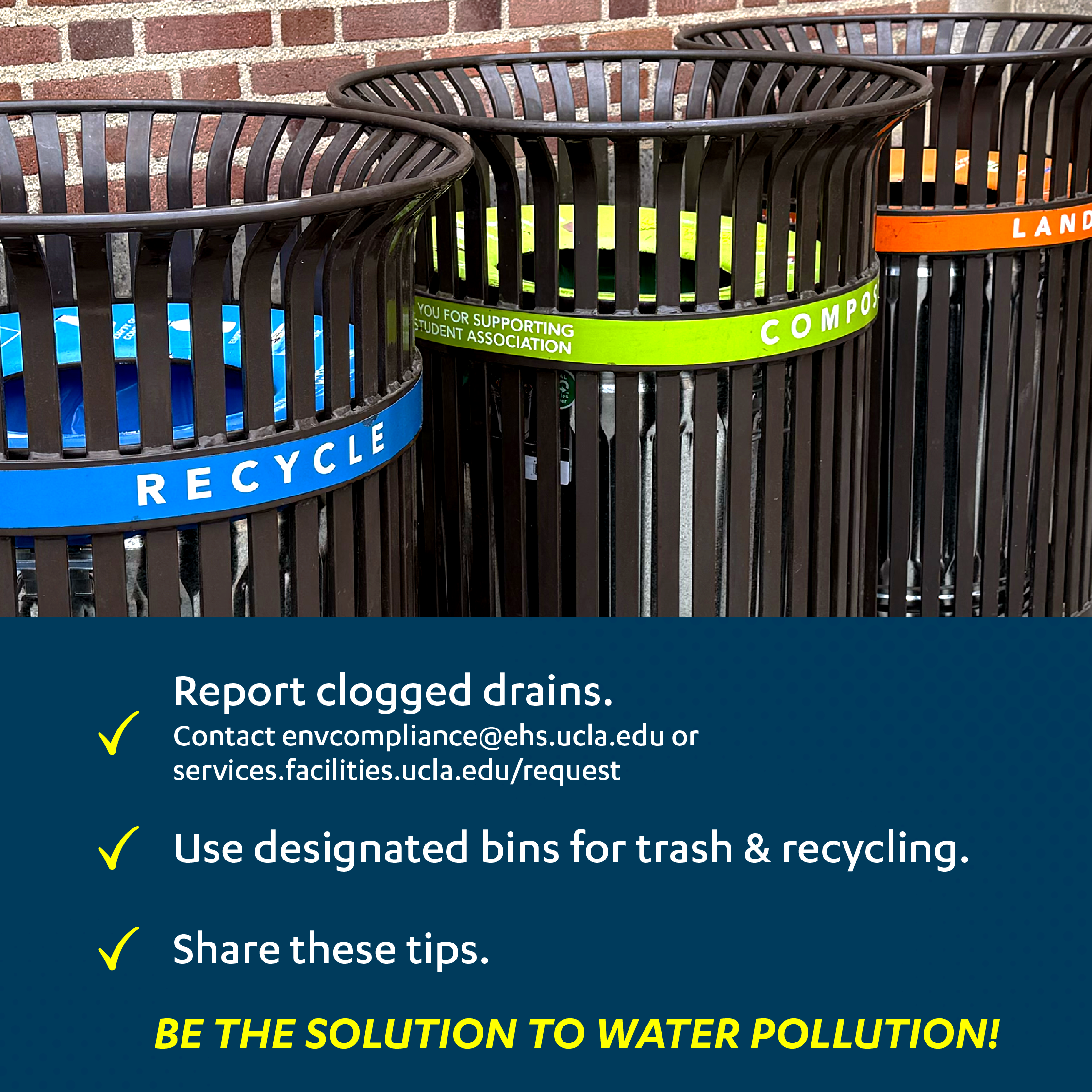 Be a Campus Storm Water Steward