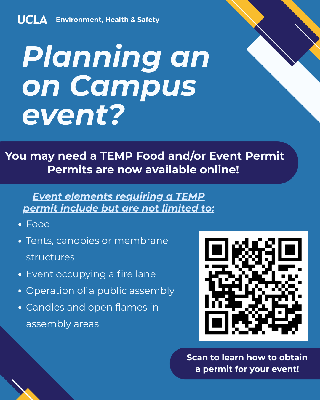 Planning an on Campus Event QR Code