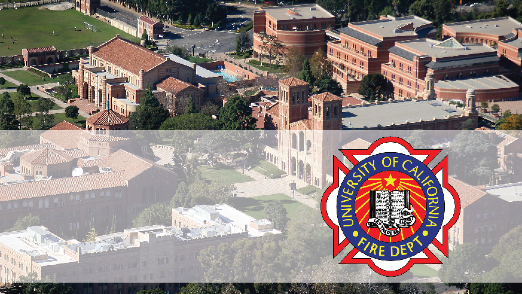 UCLA Campus with UCFD Artwork